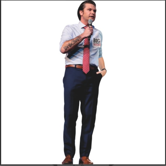 Pete Hegseth Shirtless LIFE SIZE Cardboard Cutout with FREE Shipping